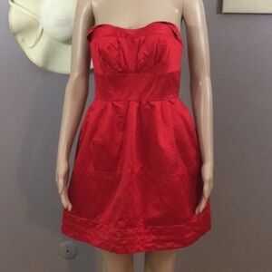 Zac Posen for Target Sz 1 (Jr) for Red Satin Mini Dress